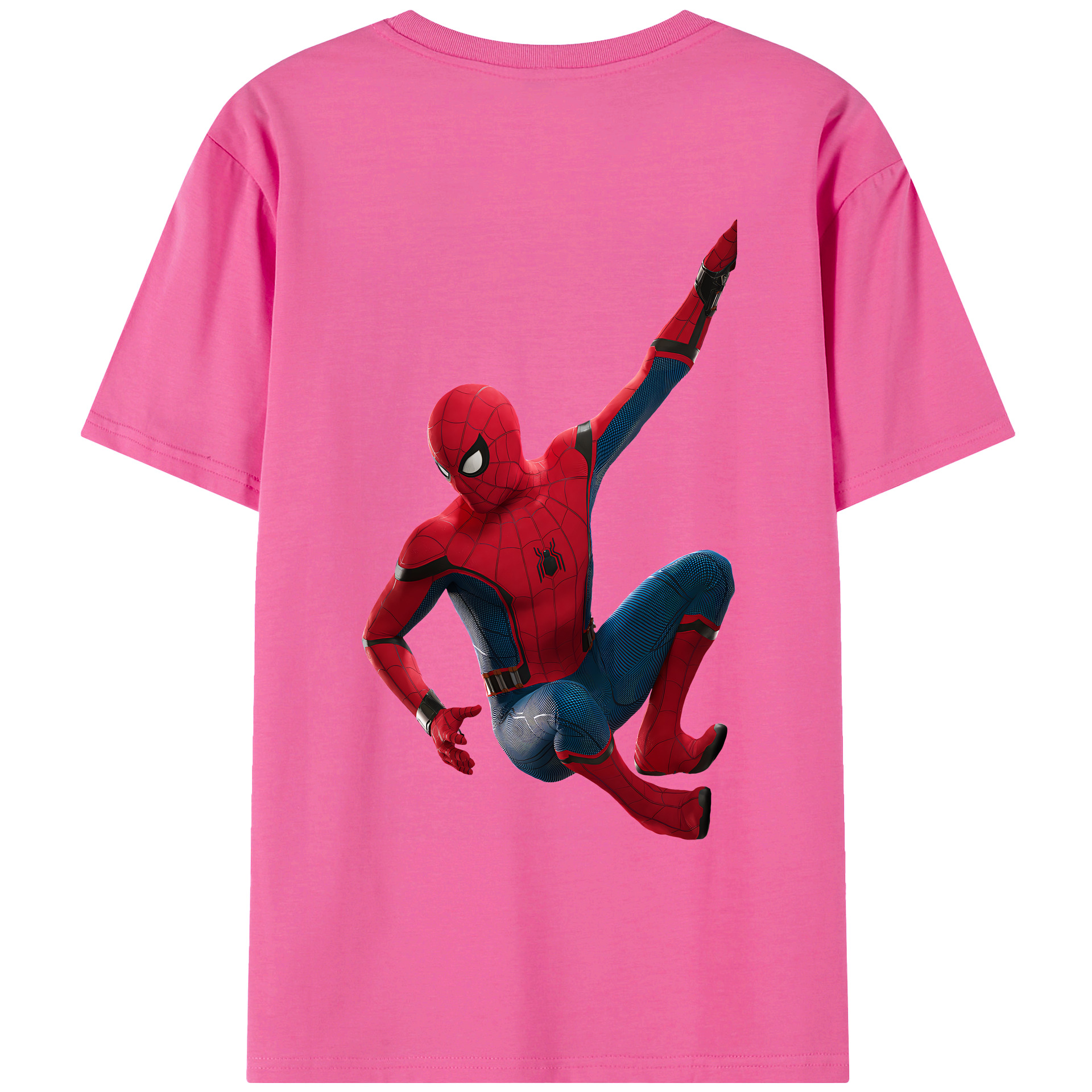 （画像用） Spider Man スパイダーマン レディース半袖Tシャツ(バックプリント)